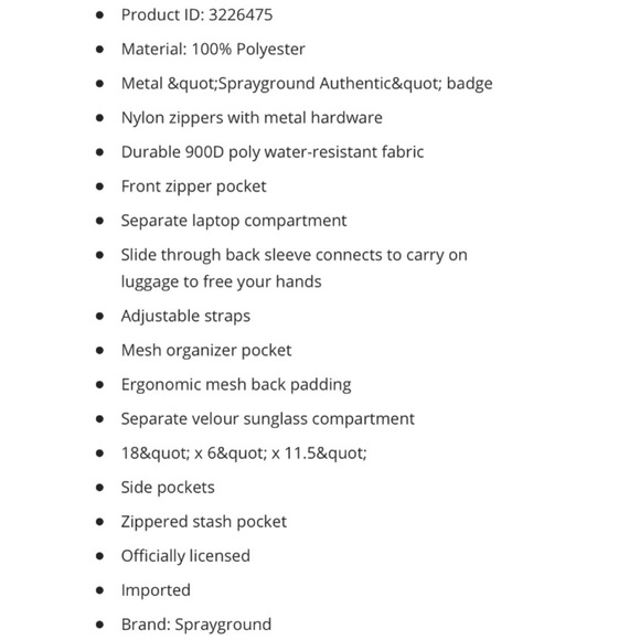 SPRAYGROUND NBA**Lakers LONZO BALL Backpack $80 - Picture 8 of 8